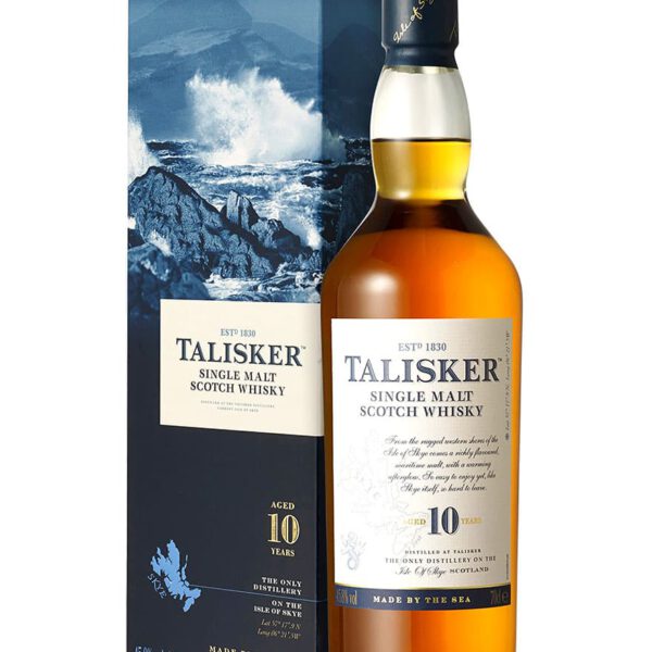 Talisker 10 Years Single Malt Scotch Whisky Fles 70 Cl.