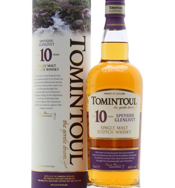 Tomintoul 10 Years Speyside Single Malt Scotch Whisky Fles 70 Cl.