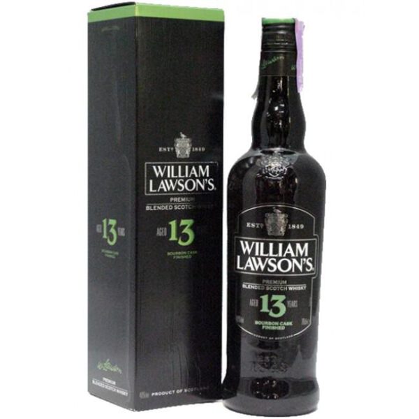 William Lawson’s 13 Years Blended Scotch Whisky Fles 70 Cl.